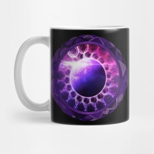 Blue Ultra-Violet Mandala for Deep Space Dreamers Mug